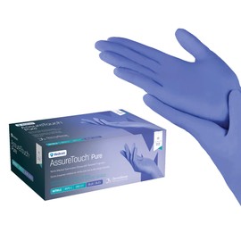 Medicom AssureTouch Pure Nitrile Medical Exam Gloves, Medium 3-Mil 200 Count, Disposable Latex Free Gloves, Powder Free