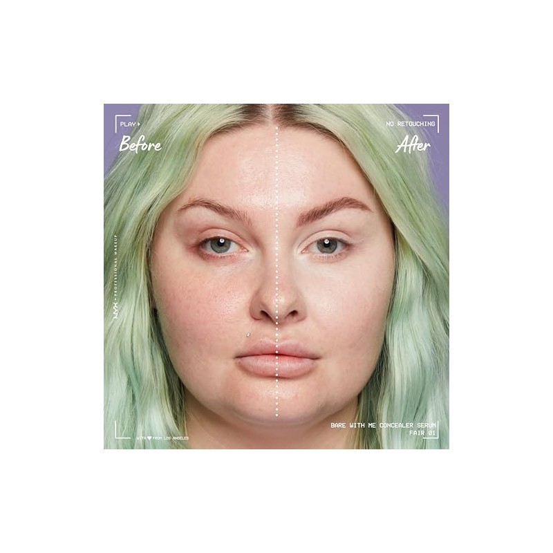 NYX PROFESSIONAL MAKEUP Bare With Me Concealer Serum, Up To