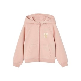 VERTBAUDET Girls Sports Hooded Sweatshirt, pink