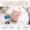 Anti Theft Leather Bag, Touchscreen Phone Crossbody Bag for Women,