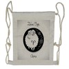Ambesonne Zodiac Aries Drawstring Backpack, Funny Ram in a Dot,