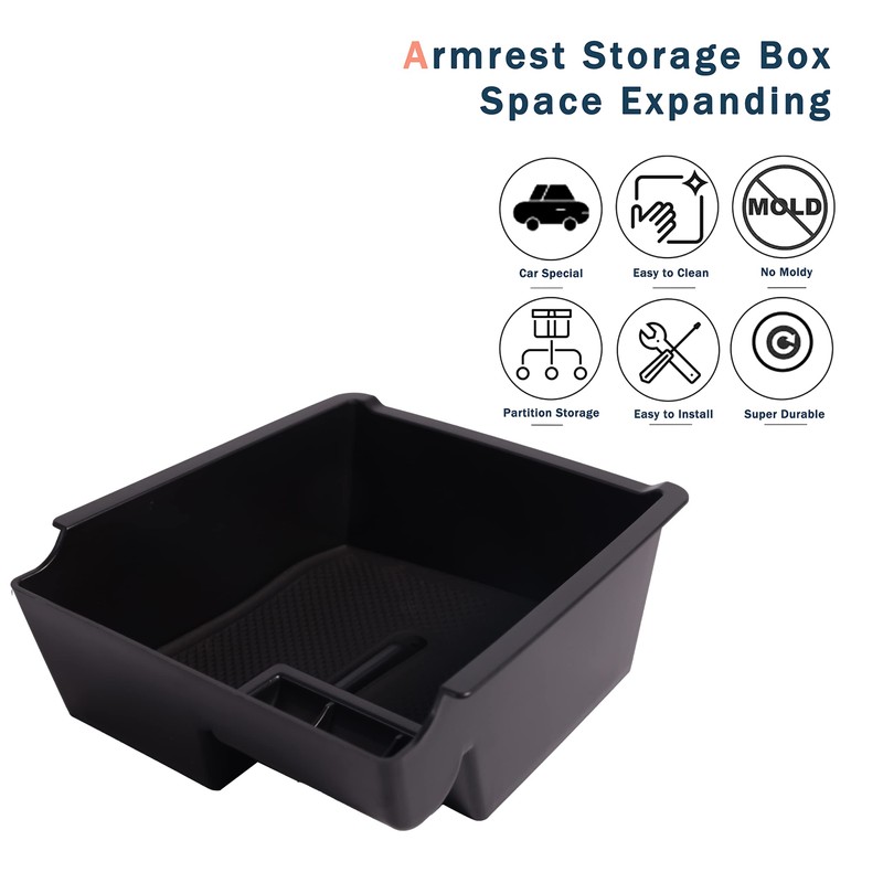 Storage Box Organiser Holder Centre Console Armrest for Magotan B8