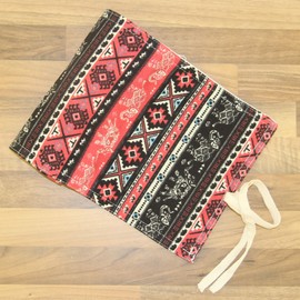 Rolling Pencil Case for Colouring Pencils - Red 48 Pencil Case Pencil Case for Rolling - Pencil Case Brush Roll Made of Canvas and Cotton - Ideal for Travel, School, Office, Art