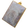 mookaitedecor Modern Moonstone Pendant, Women's Fashion Jewellery with Gold-Plated Edging