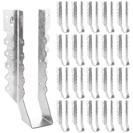 ACXFOND 20 Pcs 2x10 Joist Hangers for Wood, 20 Gauge Galvanizing Joist Hanger Tie Brackets for Rafters for Wood Hurricane Ties Widely Applicable Rafter Ties