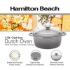 Hamilton Beach 3-Quart Enameled Cast Iron Dutch Oven with Lid