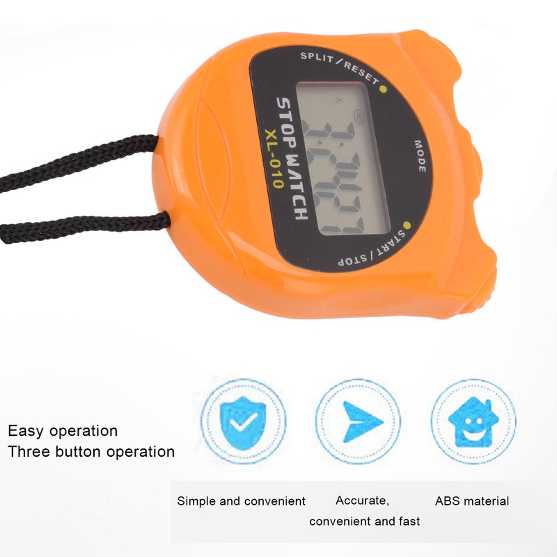 Referee Digital Stop Watch Timer Waterproof Multi Functions 140mAh Sports