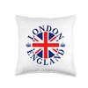 London Crown Badge Throw Pillow
