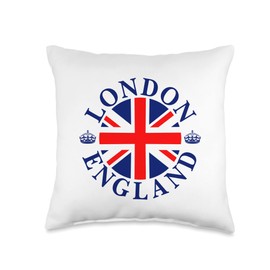London Crown Badge Throw Pillow