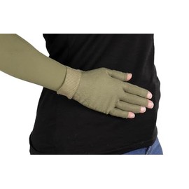 Lymphedivas Olive Medical Graduated Compression Glove for Lymphedema (30-40 mmHg Large)