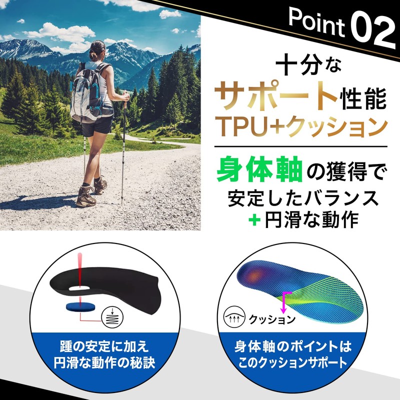 Insole [Physical The Supervision] Arch Support, Arch Support, Standing Work,