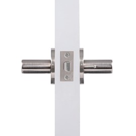 Passage Satin Nickel Door Handles, Interior Door Lock for Bedroom & Bathroom, Keyless Heavy Duty Door Lever for Front Door Villas Hotel Home