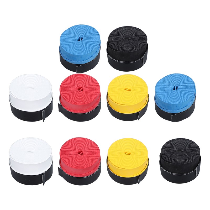 10Pcs Tennis Racket Grip Tape Anti Slip Comfortable Sweat Absorbent