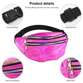 Eurtes 80s Accessories, Pack of 4 80s Outfit Women Men Accessories, Sporty 90s 80s Clothing Sweatband Headband Bracelets and Waterproof Bum Bag, pink, 80s 90s sports