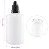 MUKSEUT 40 Pack 100ml Plastic Dropper Bottles, Clear Empty Squeezable