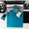 Vianney Cobertor Ligero King Size Azul Turquesa Elegante Vianney