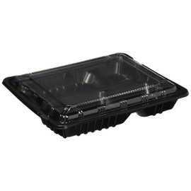 Daikoku Kogyo 1572038 Lunch Containers, Main Body, Lid, Large, D, Set of 20, Fresh Mate