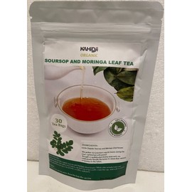 KAHIDJI Organic Soursop & Moringa 100% Pure  Leaves  Tea 30 bags