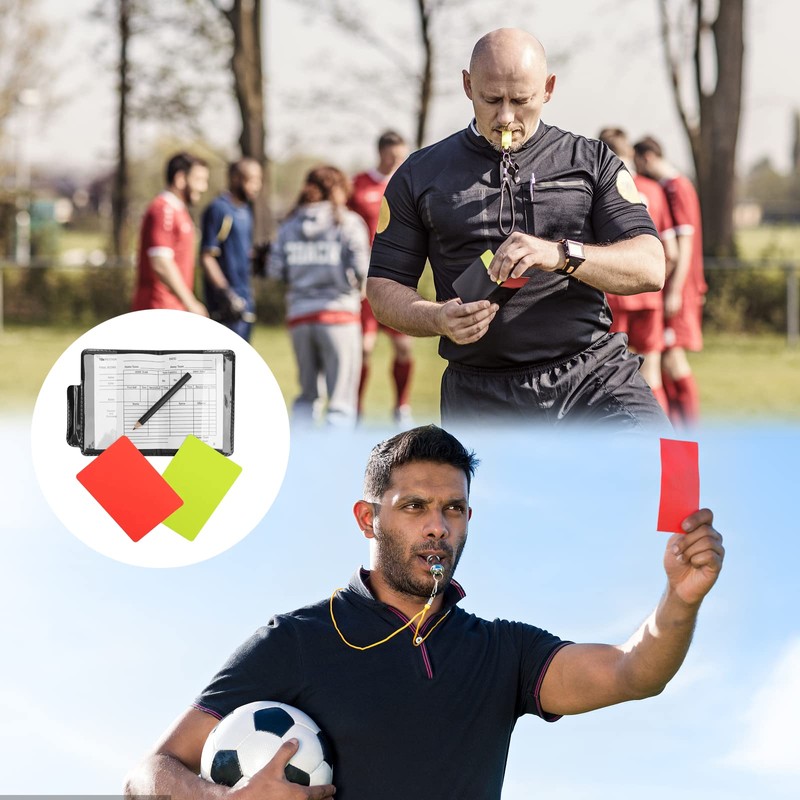2 Sports Football Referee Cards Set Red Card Yellow Card