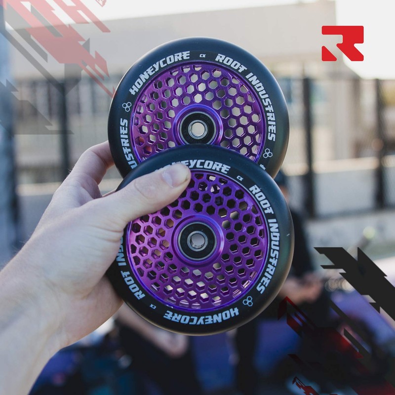 Root Unisex – Erwachsene Honeycore Scooter-Räder, Lila, 110mm