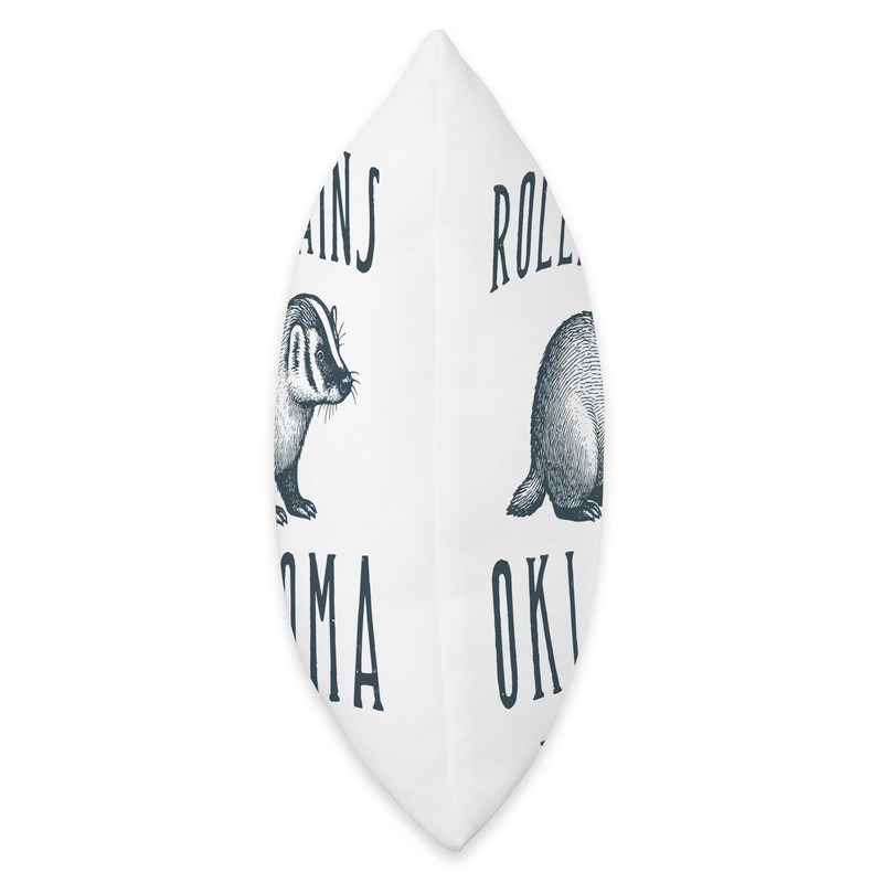 ROLLING PLAINS BADGER OKLAHOMA WILDLIFE Throw Pillow
