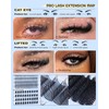 CORUSCATE Lash Clusters Spikes with Bottom Lashes 120D Eyelash Clusters
