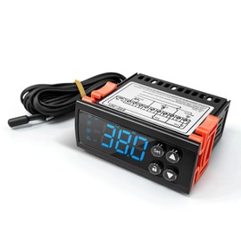 YeloDeer 12V DC Digital Refrigeration Thermostat with Automatic Defrost