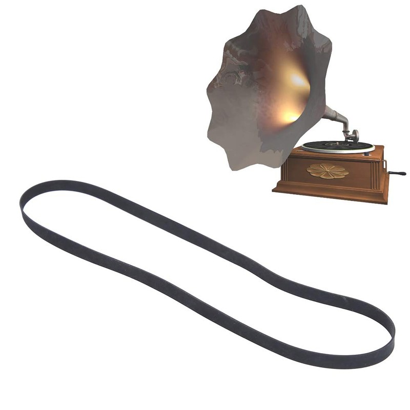 Record Player Belt Black Phonograph Turntable Belt with Good Elasticity