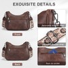 KITEVIUN Trendy Vegan Leather Crossbody Bag for Women with Adjustable