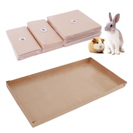 Disposable Guinea Pig Cage Liners, 36"x 24" Large Liner Bag for Guinea Pig Cage Bottom, Water-Resistant Kraft Paper (8 Pack)