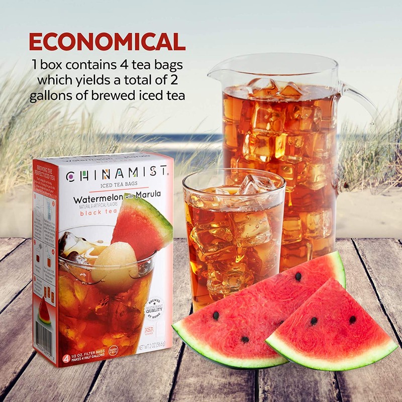 China Mist Watermelon with Marula Retail Black Tea, (6 Pack)