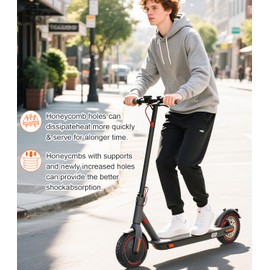 BANGTING 2PCS Upgrade 50/75-6.1 Scooter Off-road Solid Tires, 8.5x2 inches Tires Tubeless for Gotrax GXL V2/XR/APEX, 8 1/2 x2 Tire Replacement for Hiboy S2, Xiaomi 3 Lite/3/Pro 2/1s/M365