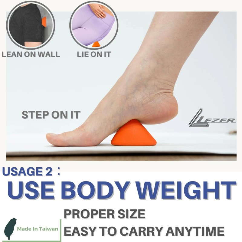 LEZER Trigger Massage Point Manual Massage Ball Hip Hook Muscle