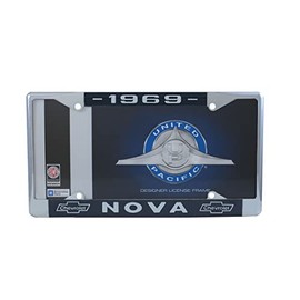 United Pacific C5045-69 License Plate Frame (1969 Nova Chrome)