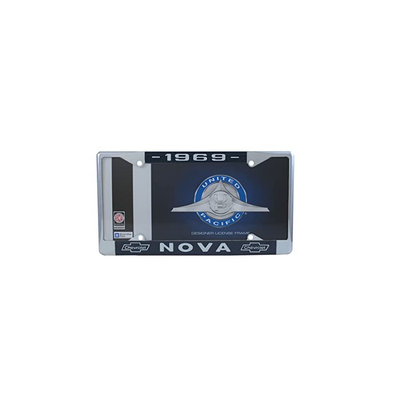 United Pacific C5045-69 License Plate Frame (1969 Nova Chrome)