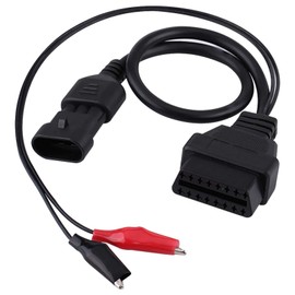 Fydun Car OBD2 Diagnostic Cable 3 Pin to 16 Pin OBD2 Adapter Plug Diagnostic Cable Car Diagnostic Extender Cable Adapter for Alfa Lancia