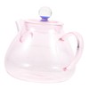 SHOWERORO 250ml Small Glass Tea Kettle Tea Pot with Lid