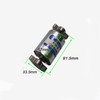 RPTCOTU R555 Brushed Vibration Motor DC 12V-24V 8000RPM Dual Head