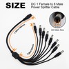 DC Power Splitter Security Camera Power Splitter 12V CCTV Power