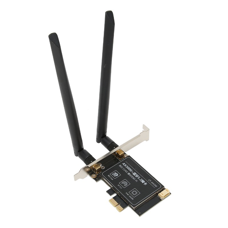 WiFi 6 PCIe Card AX3000Mbps 2.4GHz 5GHz Dual Antenna BT5.2