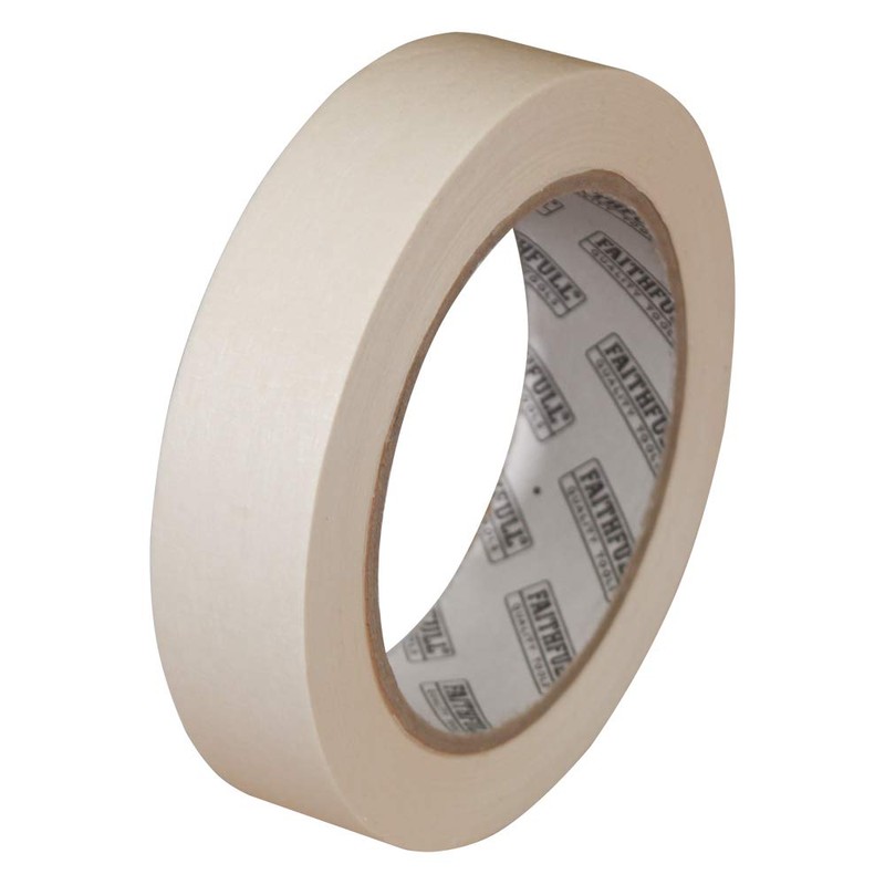 Faithfull FAITAPELTM25 Low-Tack Masking Tape 25mm x 50M