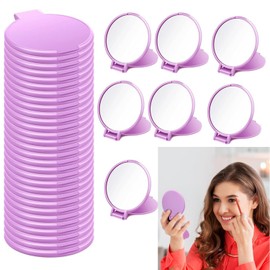 WADY Espejos Compactos, 50 Piezas Espejo de Bolsillo, Mini Espejo de Maquillaje Plegable, Espejo Redondo de Bolsillo, Espejo de Mano Espejo Cosmtico, 