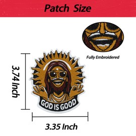 Wikineon Iron On/Sew On Patch - Embroidery Applique for Casual Clothing & Accessories