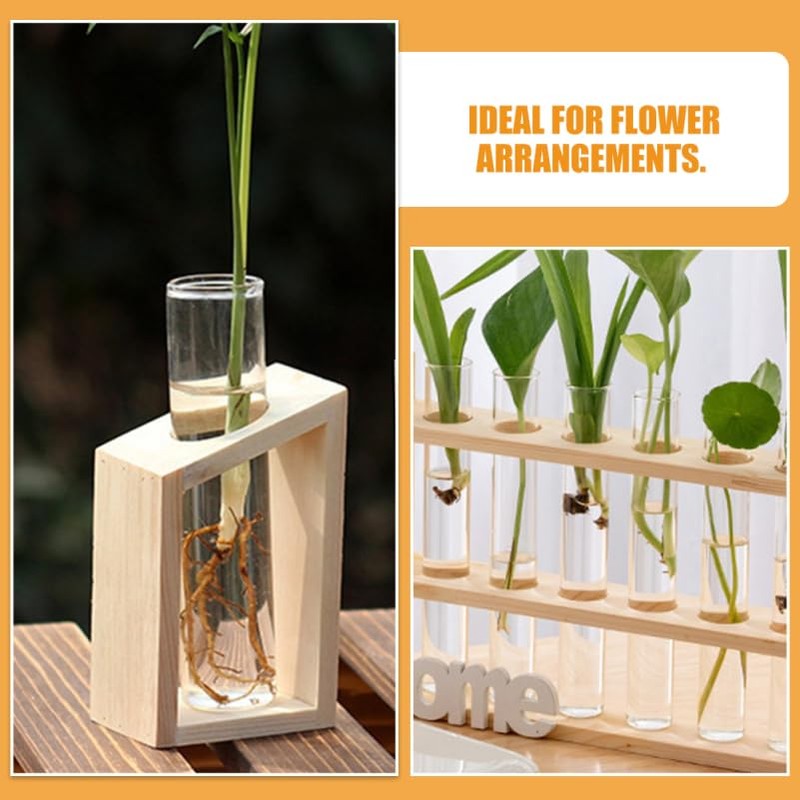 BESPORTBLE Clear Test Tubes for Plant Propagation Station, 4Pcs Glass