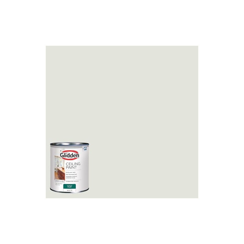 Glidden 1 qt. White Flat Ceiling Interior Paint