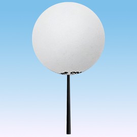 HappyBalls Plain White Car Antenna Ball/Antenna Topper (Eva Craft Foam) (1.75" Diameter)