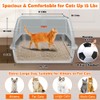 SZEE XL Stainless Steel Litter Box, Top Exit Design, Non