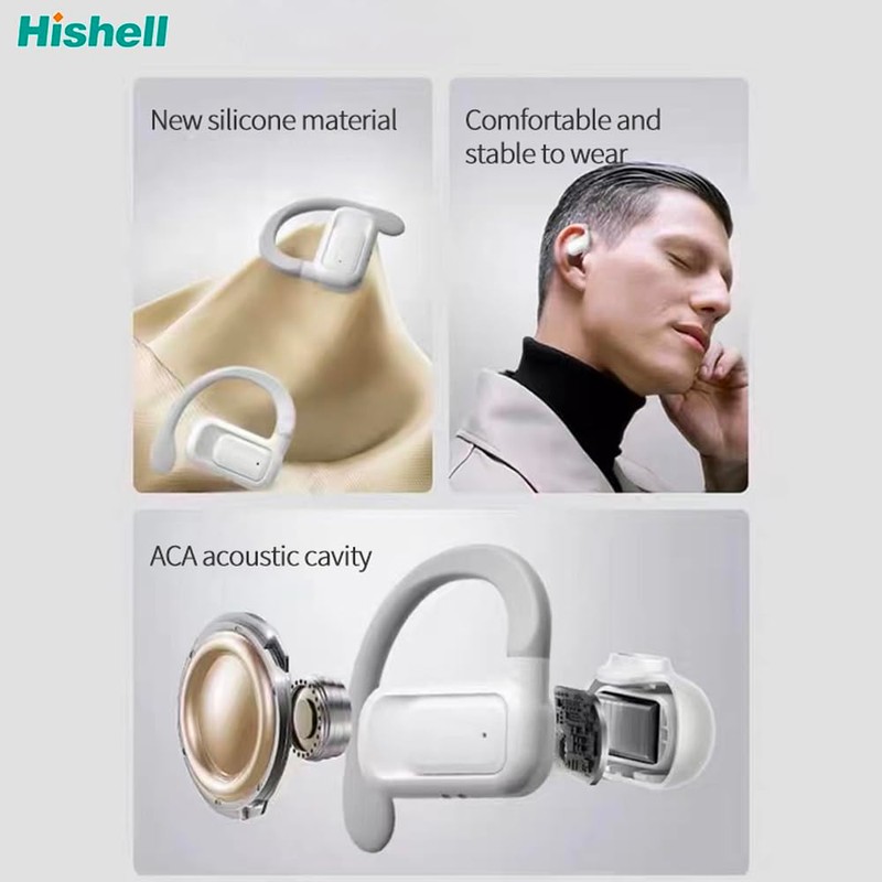 HISHELL Open Headphones with Voice Translator, Real Time Translator Device,