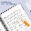Music Note Folder Spiral Binding Double Sided File Plastic Writeable