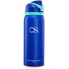OSLIFE Aislante Térmico Termo Acero Inoxidable，con popote,Botella Deportiva de Doble
